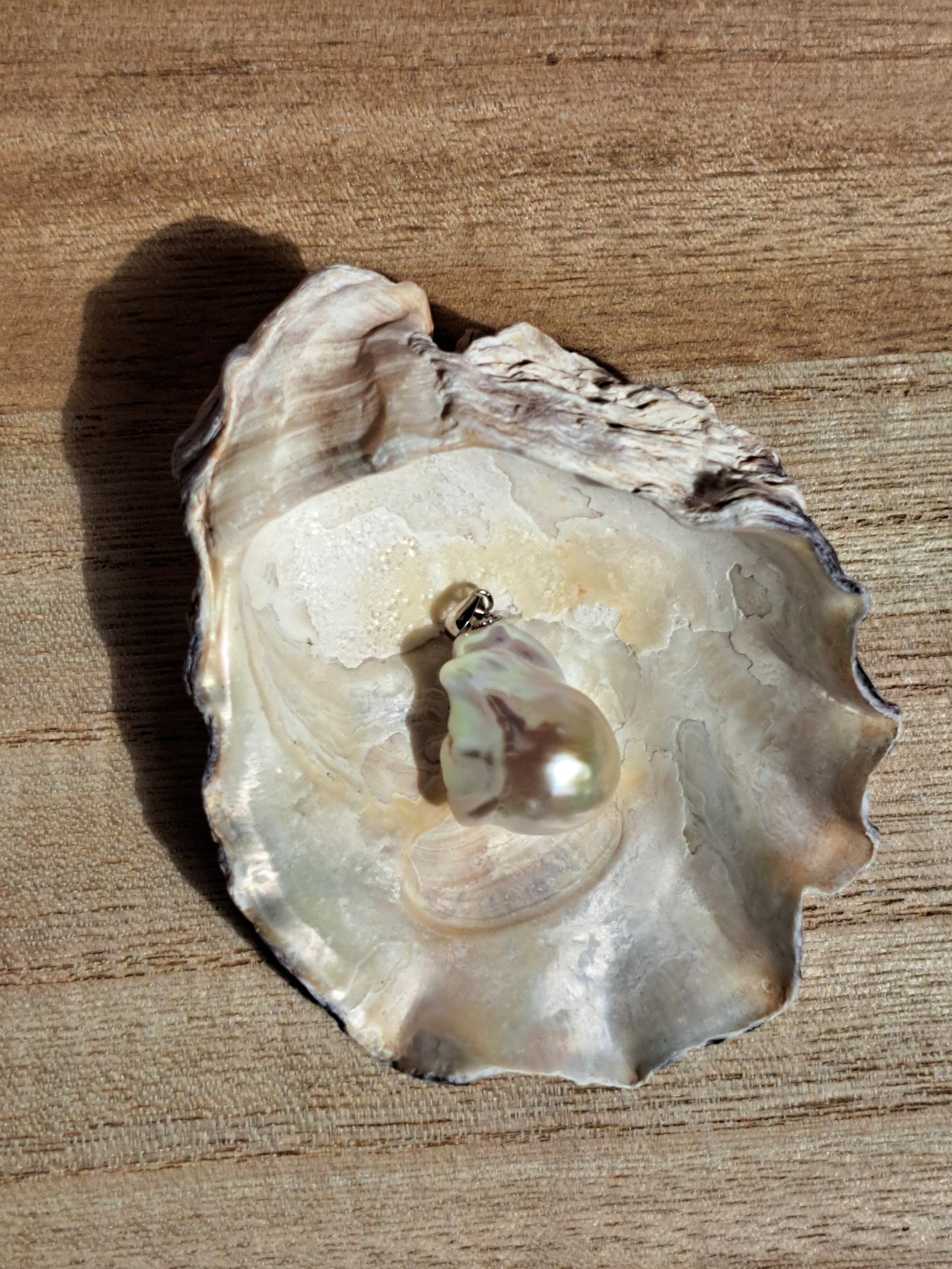 Sold LAVENDER BLUE LUSTER Baroque Pearl Pendant