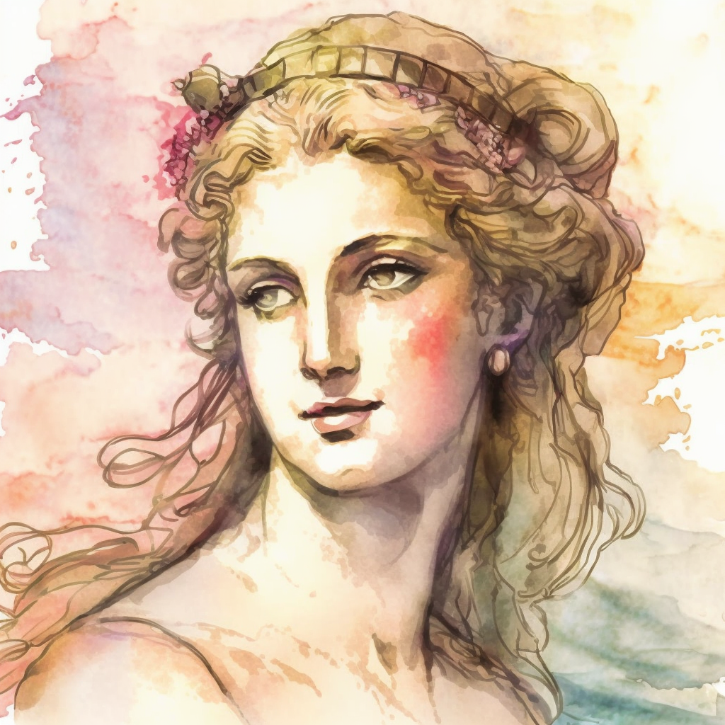 aphrodite watercolor