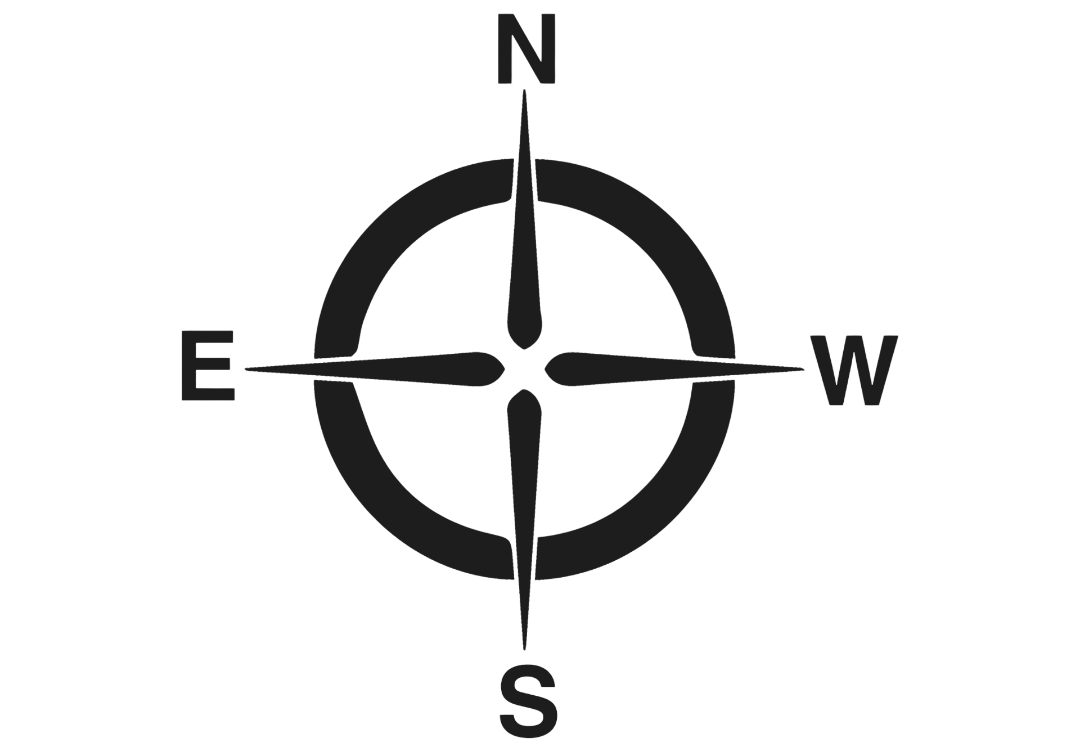 North Star Compass Icon ME on Life Jewelry Branding